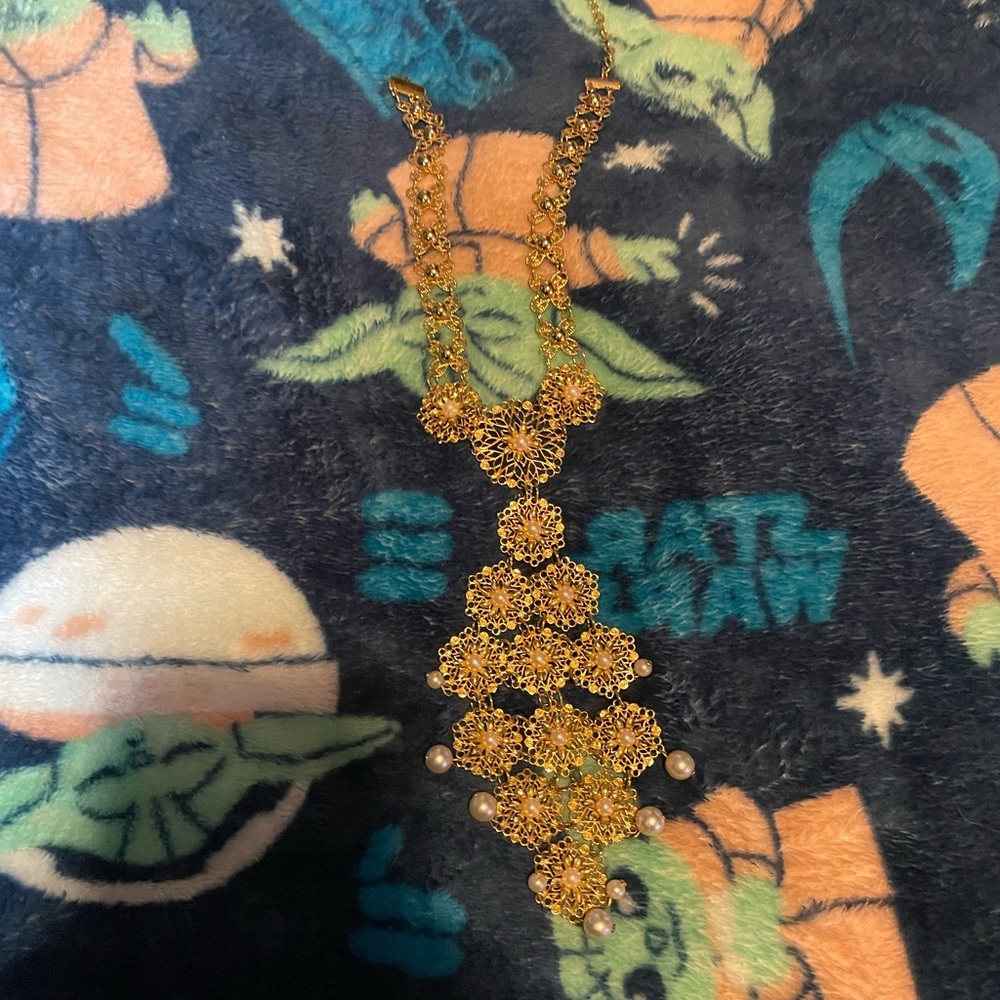 Vintage Gold Hanging Necklace